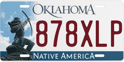 OK license plate 878XLP