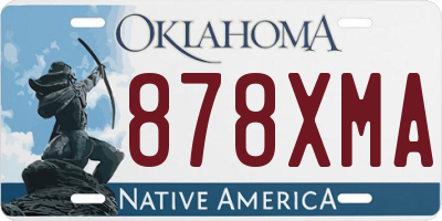 OK license plate 878XMA