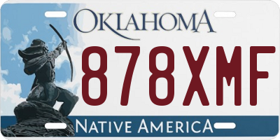OK license plate 878XMF