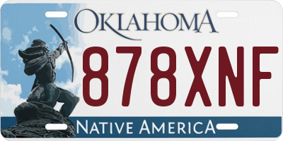 OK license plate 878XNF