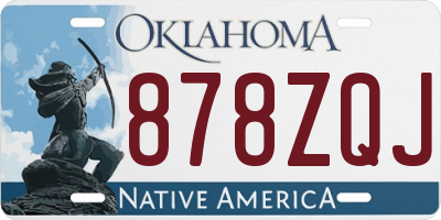 OK license plate 878ZQJ