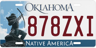 OK license plate 878ZXI