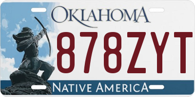 OK license plate 878ZYT