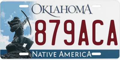 OK license plate 879ACA