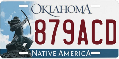 OK license plate 879ACD