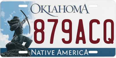 OK license plate 879ACQ