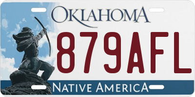 OK license plate 879AFL