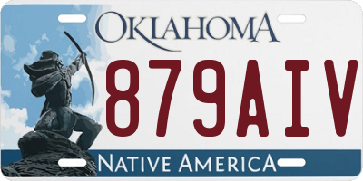 OK license plate 879AIV