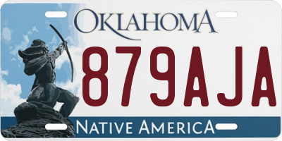 OK license plate 879AJA