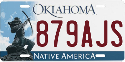 OK license plate 879AJS