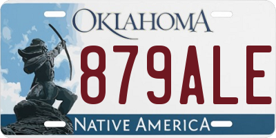 OK license plate 879ALE