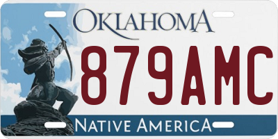 OK license plate 879AMC