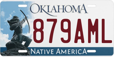 OK license plate 879AML