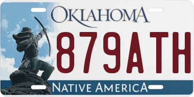 OK license plate 879ATH