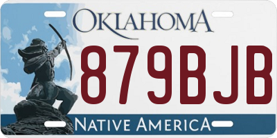 OK license plate 879BJB