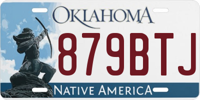 OK license plate 879BTJ
