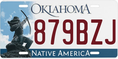 OK license plate 879BZJ