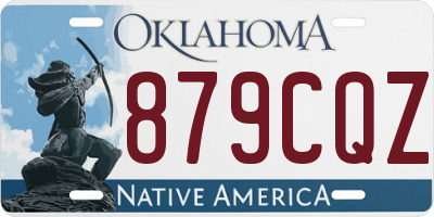 OK license plate 879CQZ