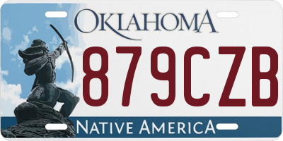 OK license plate 879CZB