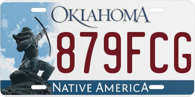 OK license plate 879FCG