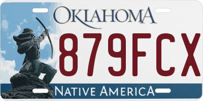OK license plate 879FCX
