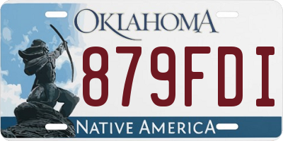 OK license plate 879FDI