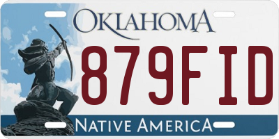 OK license plate 879FID