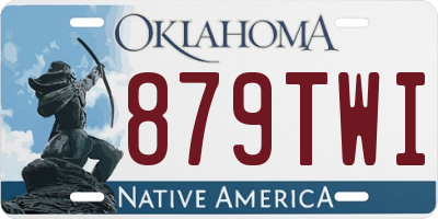OK license plate 879TWI