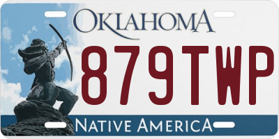OK license plate 879TWP