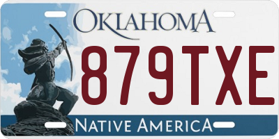 OK license plate 879TXE