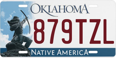 OK license plate 879TZL