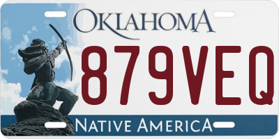 OK license plate 879VEQ