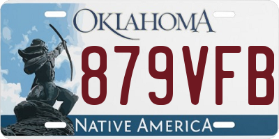 OK license plate 879VFB