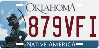 OK license plate 879VFI