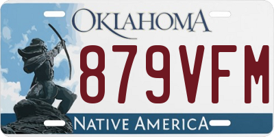 OK license plate 879VFM