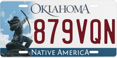 OK license plate 879VQN