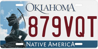 OK license plate 879VQT