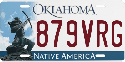 OK license plate 879VRG