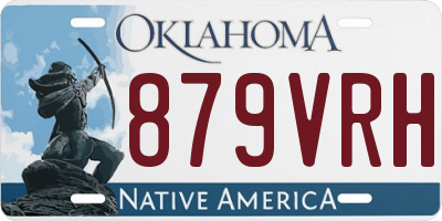 OK license plate 879VRH