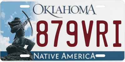 OK license plate 879VRI