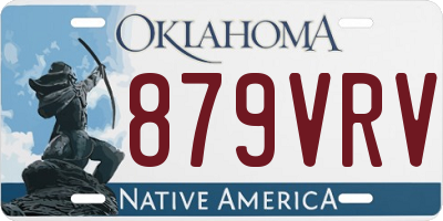 OK license plate 879VRV