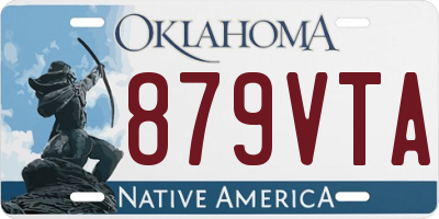 OK license plate 879VTA