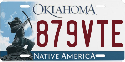 OK license plate 879VTE