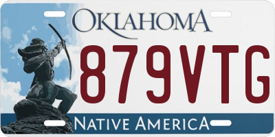 OK license plate 879VTG