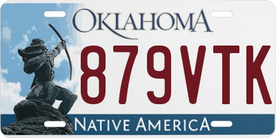 OK license plate 879VTK