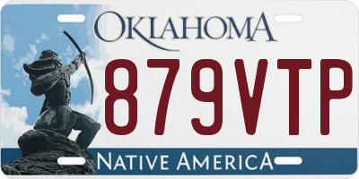 OK license plate 879VTP