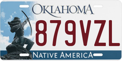 OK license plate 879VZL