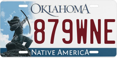 OK license plate 879WNE