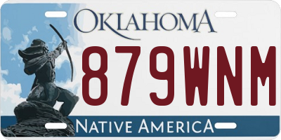 OK license plate 879WNM
