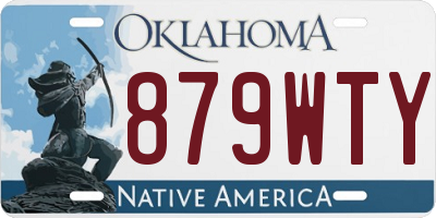 OK license plate 879WTY